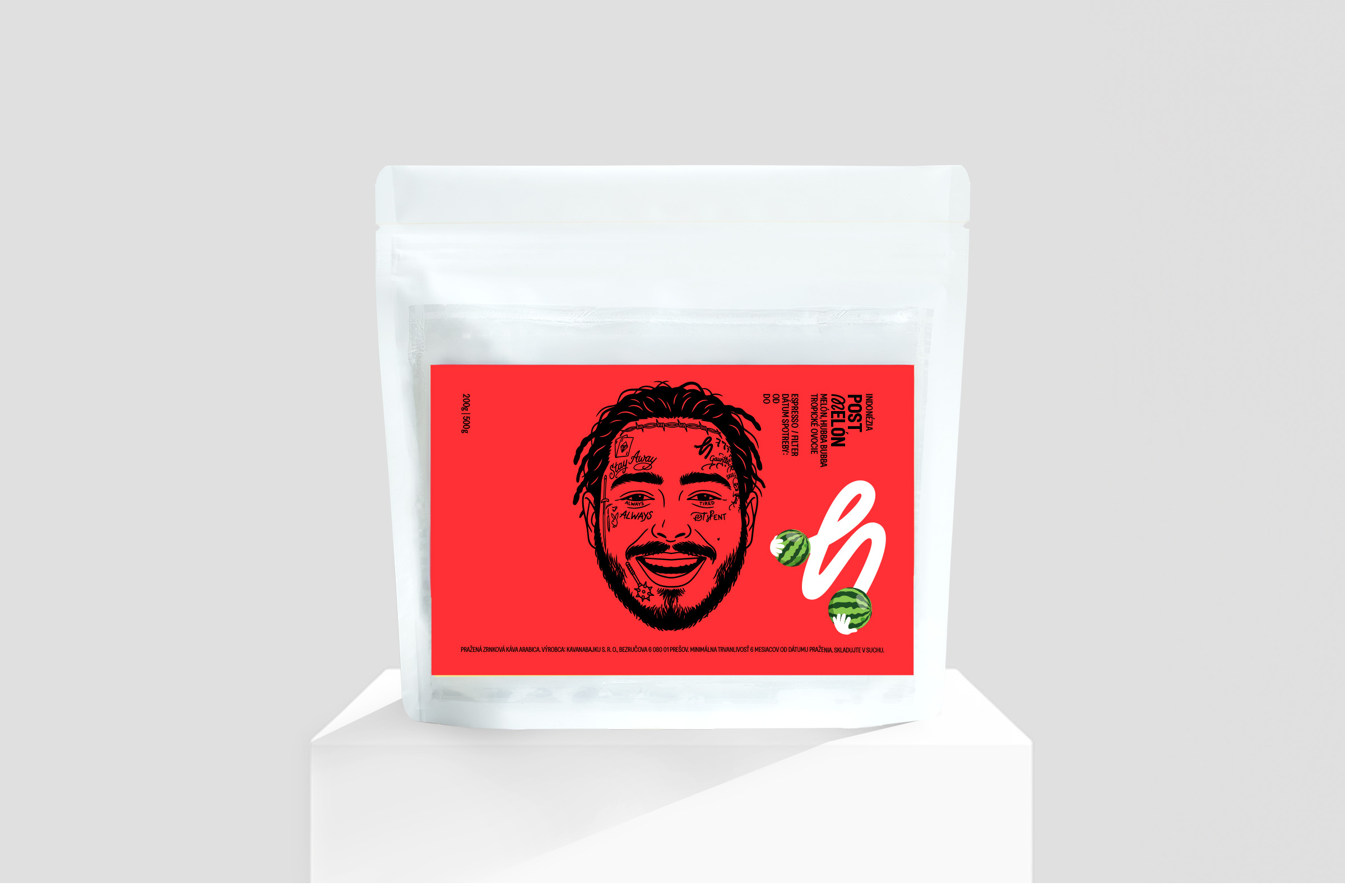 Post Melon - Indonézia Pražená káva - Indonézia